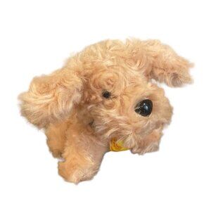 Oriental Trading Company Dog 5 Inch Plush #1 Collar Tan Brown Lab Realistic Toy